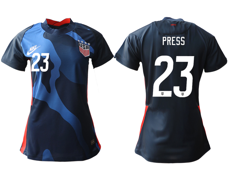 Women's 2020-21 America away aaa version 23# PRESS soccer jerseys