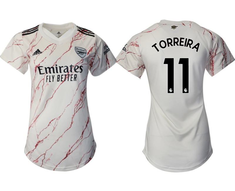 Women's 2020-21 Arsenal away aaa version 11# TORREIRA soccer jerseys