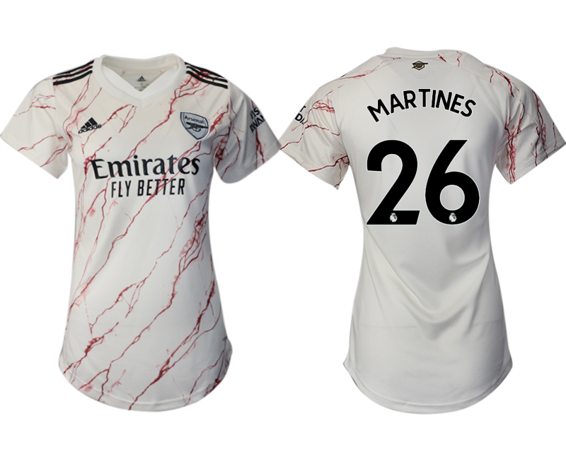 Women's 2020-21 Arsenal away aaa version 26# MARTINES soccer jerseys