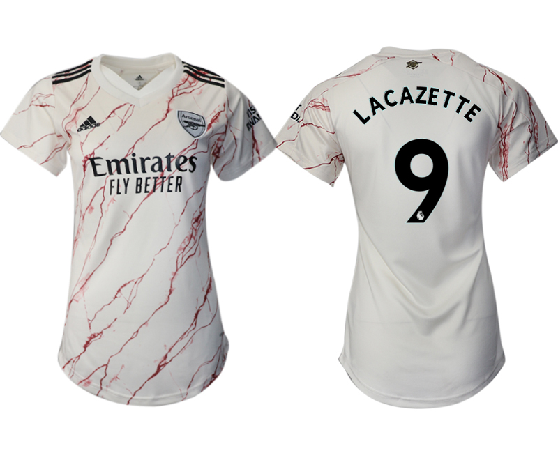 Women's 2020-21 Arsenal away aaa version 9# LACAZETTE soccer jerseys