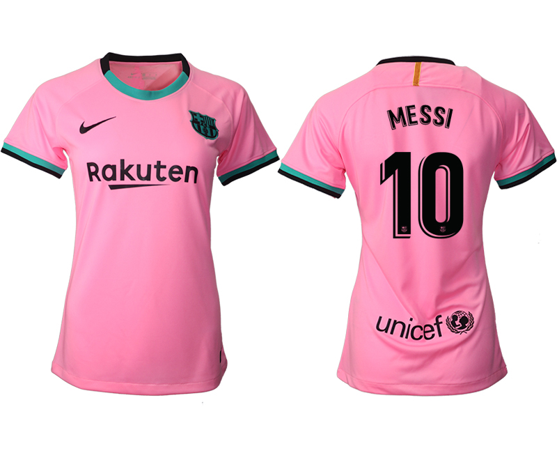 Women's 2020-21 Barcelona  away aaa version 10# MESSI soccer jerseys