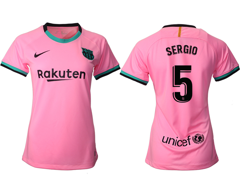 Women's 2020-21 Barcelona  away aaa version 5# SERGIO soccer jerseys