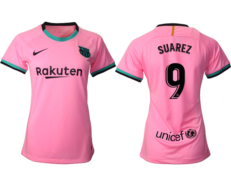 Women's 2020-21 Barcelona  away aaa version 9# SUAREZ soccer jerseys