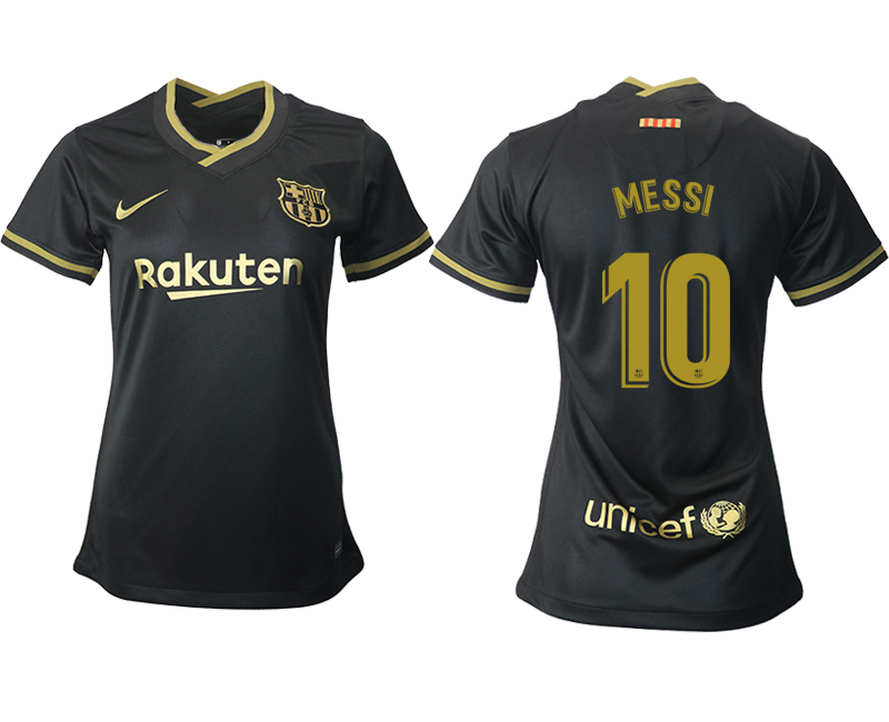 Women's 2020-21 Barcelona away aaa version 10# MESSI soccer jerseys