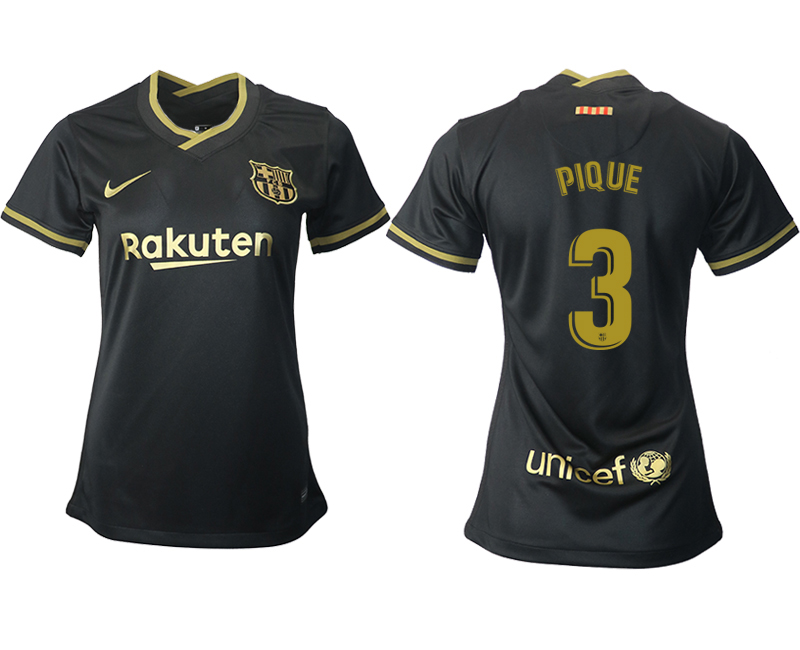 Women's 2020-21 Barcelona away aaa version 3# PIQUE soccer jerseys
