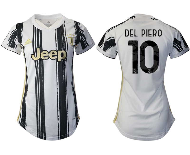 Women's 2020-21 Juventus home aaa version 10# DEL PIERO soccer jerseys