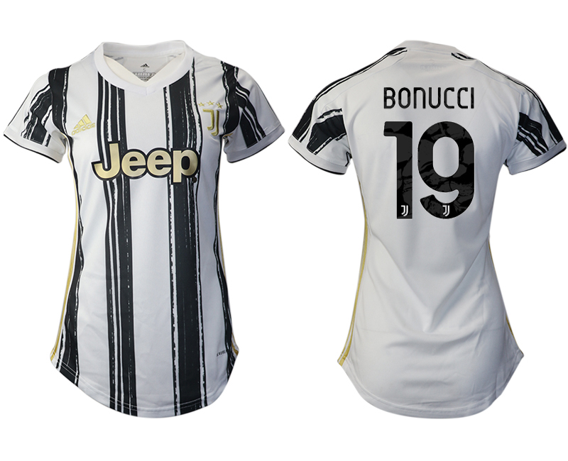 Women's 2020-21 Juventus home aaa version 19# BONUCCI soccer jerseys