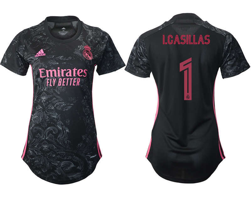 Women's 2020-21 Real Madrid  away aaa version 1# I.CASILLAS soccer jerseys