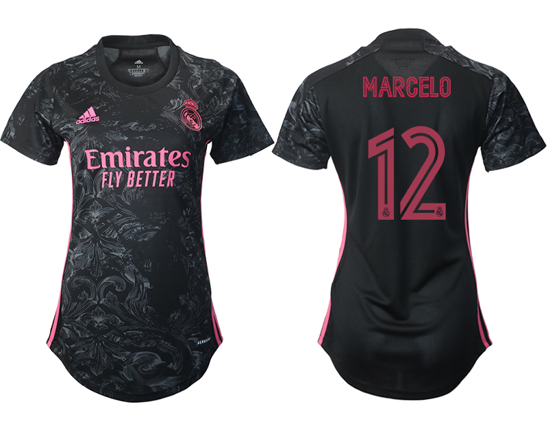 Women's 2020-21 Real Madrid  away aaa version 12# MARCELO soccer jerseys