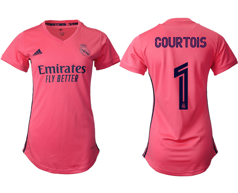 Women's 2020-21 Real Madrid away aaa version 1# COURTOIS soccer jerseys