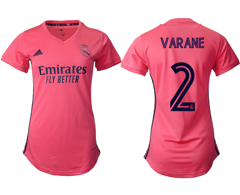 Women's 2020-21 Real Madrid away aaa version 2# VARANE soccer jerseys