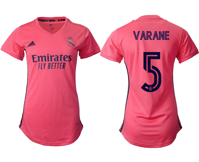 Women's 2020-21 Real Madrid away aaa version 5# VARANE soccer jerseys