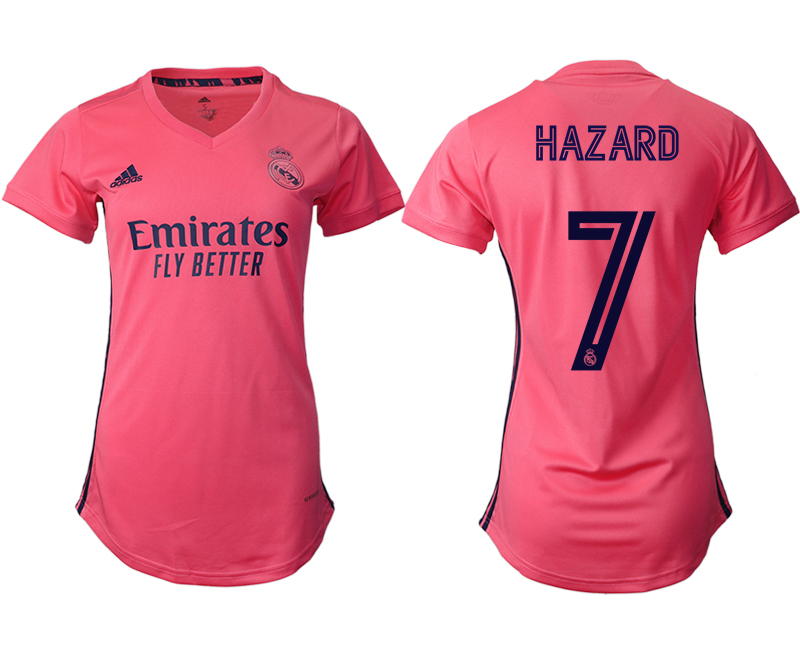 Women's 2020-21 Real Madrid away aaa version 7# HAZARD soccer jerseys