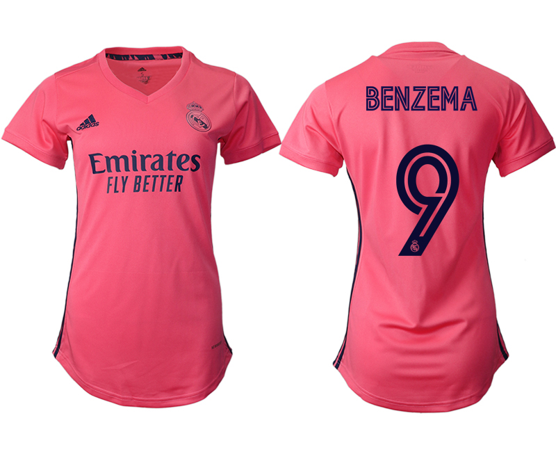 Women's 2020-21 Real Madrid away aaa version 9# BENZEMA soccer jerseys