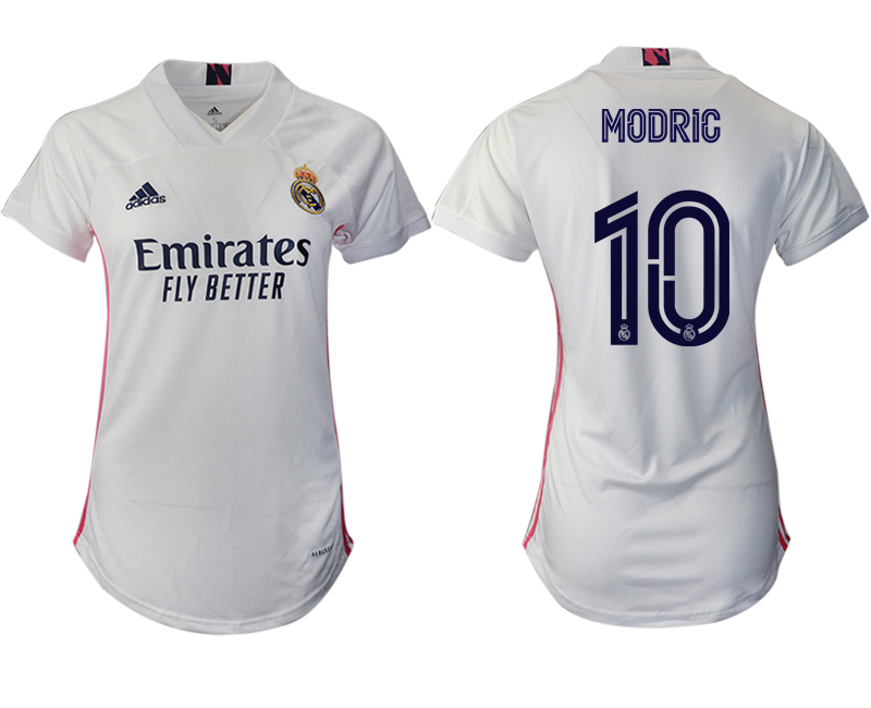 Women's 2020-21 Real Madrid home aaa version 10# MODRIC soccer jerseys