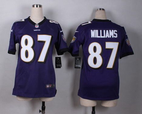 Women's Baltimore Ravens #87 Maxx Williams 2013 Nike Purple Game Jersey