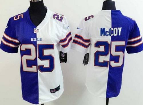 Women's Buffalo Bills #25 LeSean McCoy Light Blue/White Two Tone Jersey