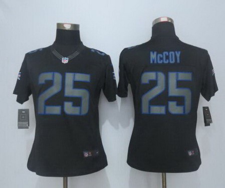 Women's Buffalo Bills #25 LeSean McCoy Nike Black Impact Limited Jersey