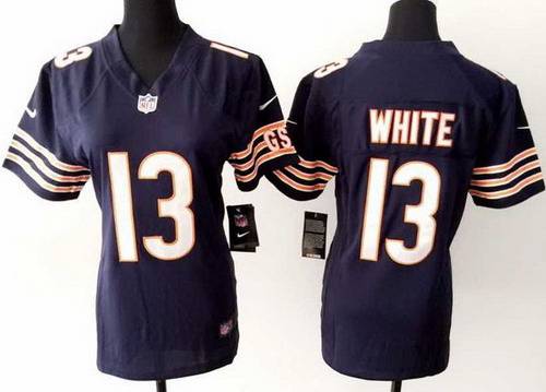Women's Chicago Bears #13 Kevin White Nike Navy Blue Game Jersey
