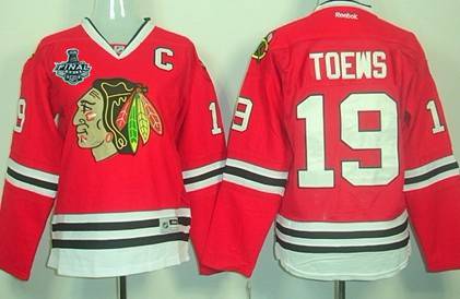 Women's Chicago Blackhawks #19 Jonathan Toews 2015 Stanley Cup Red Jersey