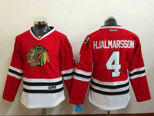 Women's Chicago Blackhawks #4 Niklas Hjalmarsson Red Jersey