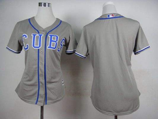 Women's Chicago Cubs Blank 2014 Gray Jersey