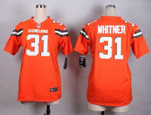 Women's Cleveland Browns #31 Donte Whitner 2015 Nike Orange Game Jersey