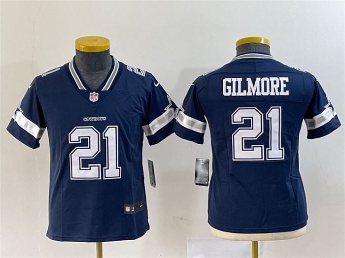 Women's Dallas Cowboys #21 Stephon Gilmore Navy Vapor Untouchable Stitched Football Jersey(Run Small）