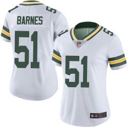 Women's Green Bay Packers #51 Krys Barnes Limited White Vapor Untouchable Jersey