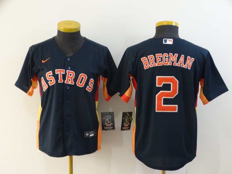 Women's Houston Astros #2 Alex Bregman Navy Blue Stitched MLB Cool Base Nike Jersey