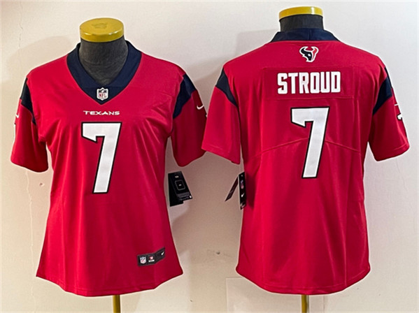 Women's Houston Texans #7 C.J. Stroud Red Vapor Untouchable Limited Stitched Jersey(Run Small)