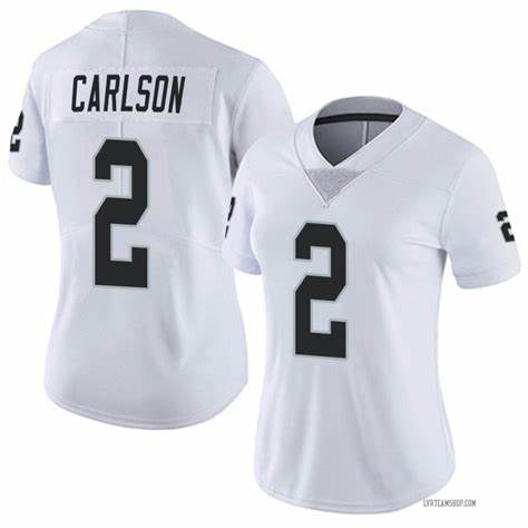 Women's Las Vegas Raiders #2 Daniel Carlson White Vapor Untouchable Limited Stitched Jersey(Run Small)