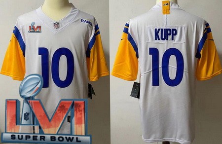 Women's Los Angeles Rams #10 Cooper Kupp Limited White Alternate 2022 Super Bowl LVI Bound Vapor Jersey