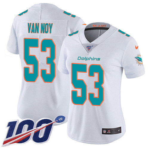 Women's Miami Dolphins #53 Kyle Van Noy Olive Camo Stitched Limited 2017 Salute To Service Jersey