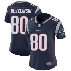 Women's New England Patriots #80 Gunner Olszewski Limited Navy Team Color Vapor Untouchable Jersey