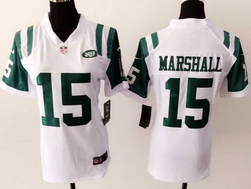 Women's New York Jets #15 Brandon Marshall White Game Jersey
