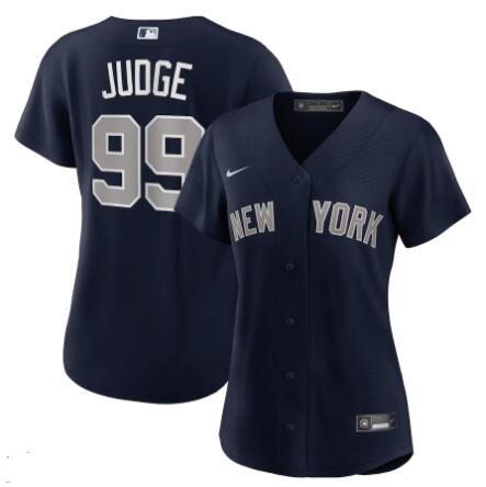 Women's New York Yankees #99 Aaron Judge Nike Navy Blue Replica Player Jersey
