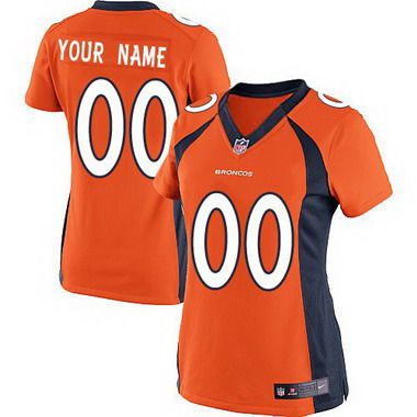 Women's Nike Denver Broncos Customized 2013 Orange Game Jersey