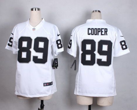 Women's Oakland Raiders #89 Amari Cooper Nike White Game Jersey