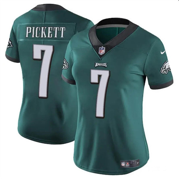 Women's Philadelphia Eagles #7 Kenny Pickett Green Vapor Untouchable Limited Football Stitched Jersey(Run Small)
