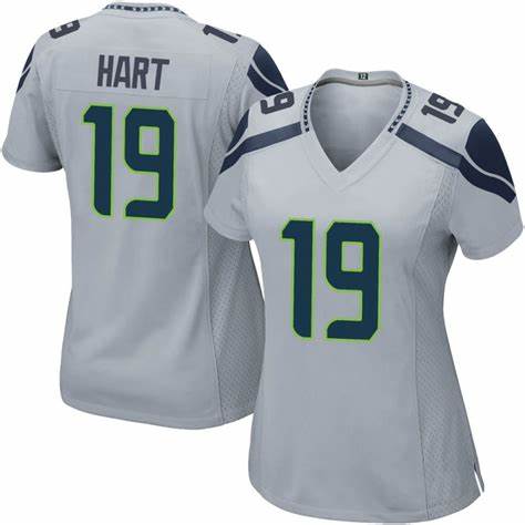 Women's Seattle Seahawks #19 Penny Hart Nike Gray Game Jersey
