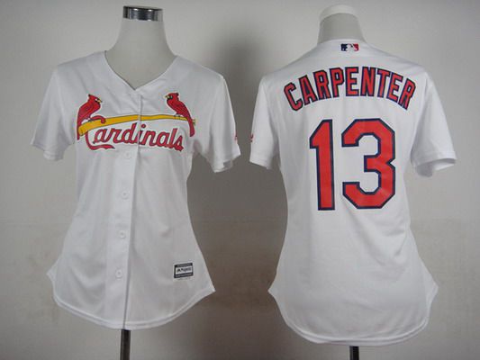 Women's St. Louis Cardinals #13 Matt Carpenter White Jersey