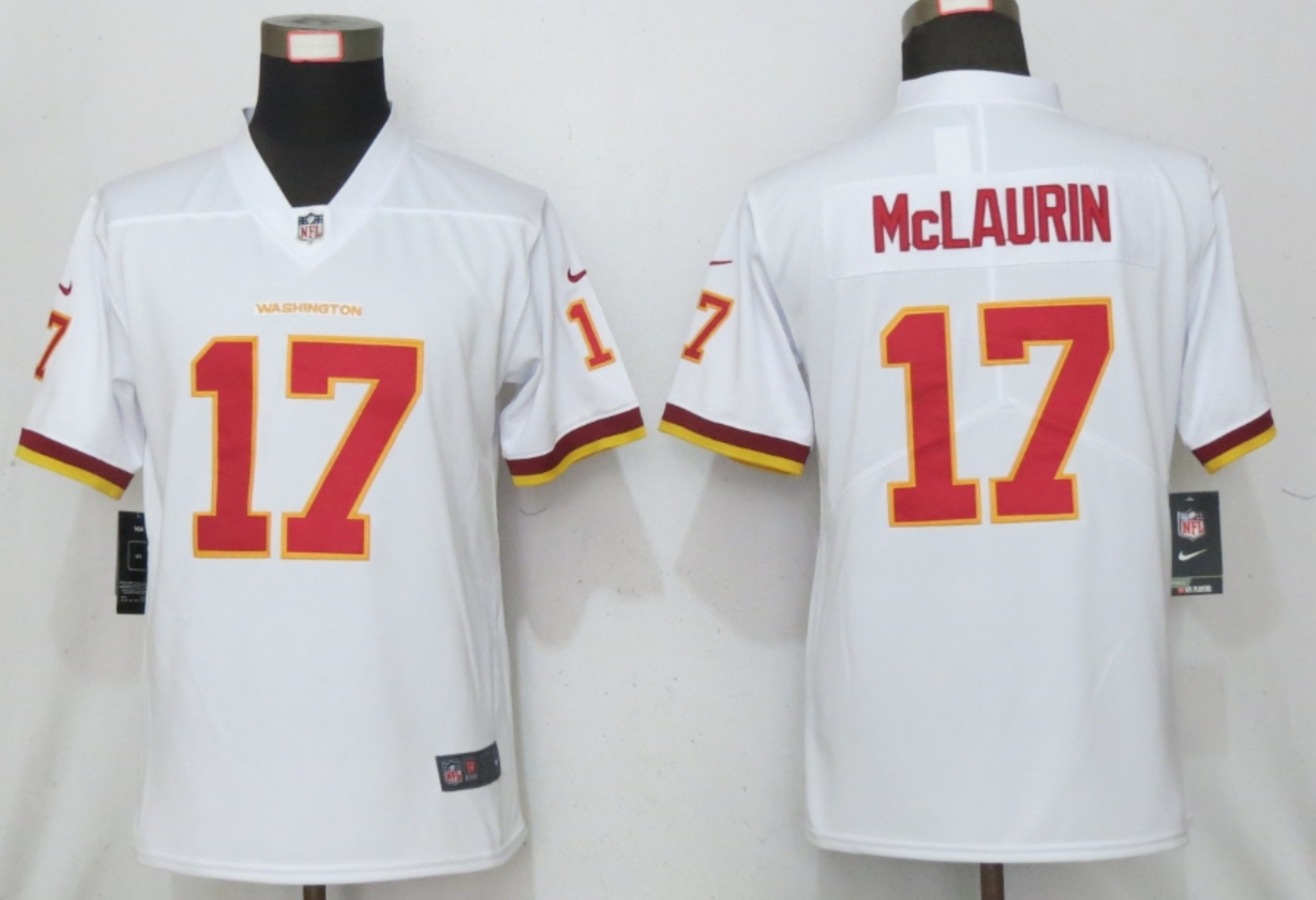 Women's Washington Redskins #17 Terry McLaurin White NEW 2020 Vapor Untouchable Stitched NFL Nike Limited Jersey
