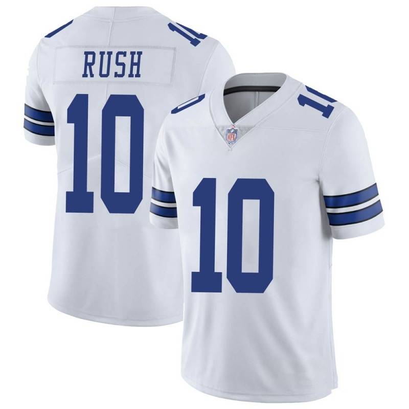 YOUTH COOPER RUSH #10 DALLAS COWBOYS LIMITED VAPOR UNTOUCHABLE WHITE JERSEY