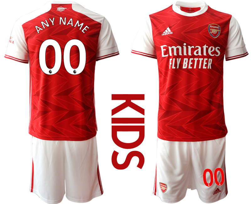 Youth 2020-21 Arsenal home any name custom soccer jerseys