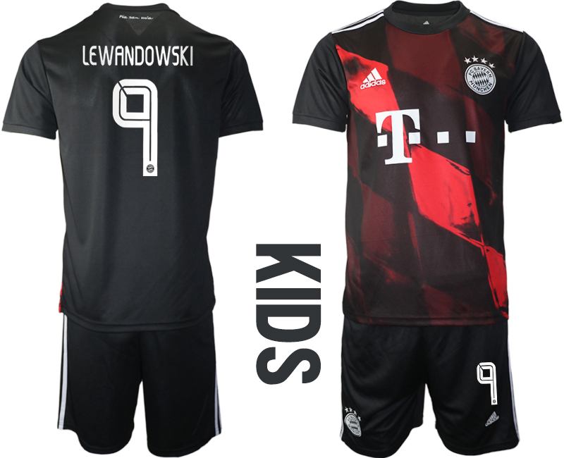 Youth 2020-21 Bayern Munich away  9# LEWANDOWSKI soccer jerseys