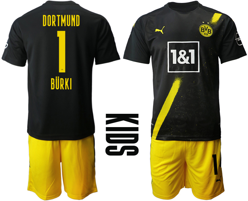 Youth 2020-21 Borussia Dortmund away 1# BURKI soccer jerseys