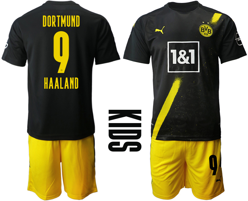 Youth 2020-21 Borussia Dortmund away 9# HAALAND soccer jerseys