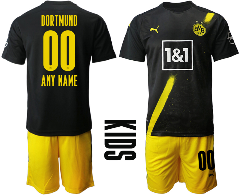 Youth 2020-21 Borussia Dortmund away any name custom soccer jerseys