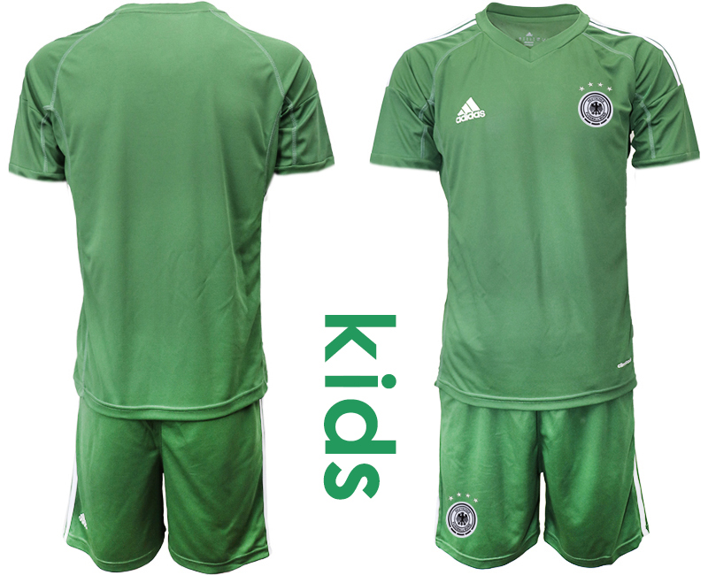 Youth 2020-21 Germany army green goalkeeper soccer jerseys